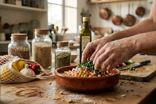 Despensa vegana mediterránea: guía para cocinar saludable toda la semana